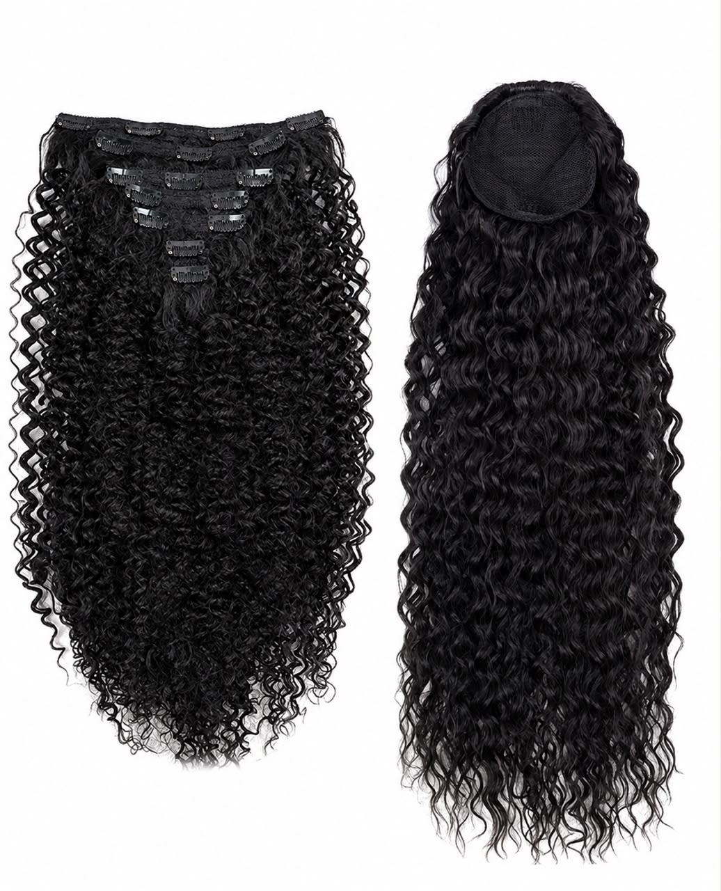 Kit clips Kinky Curly + queue Water Wave
